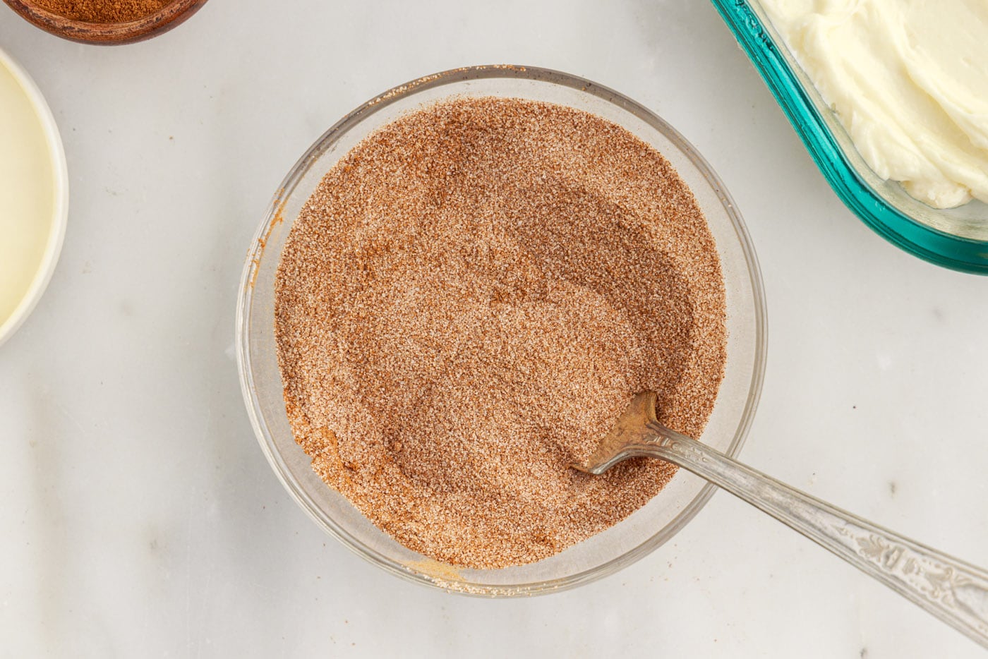 cinnamon sugar mixed in a bowl