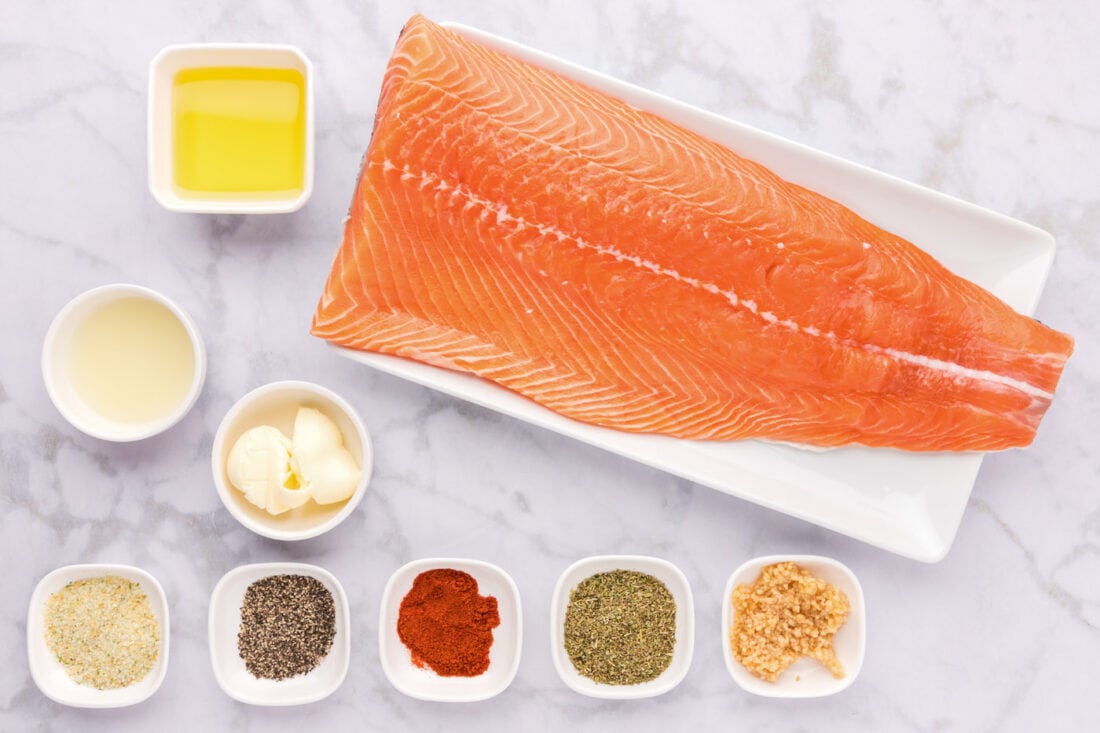 Ingredients for Broiled Salmon