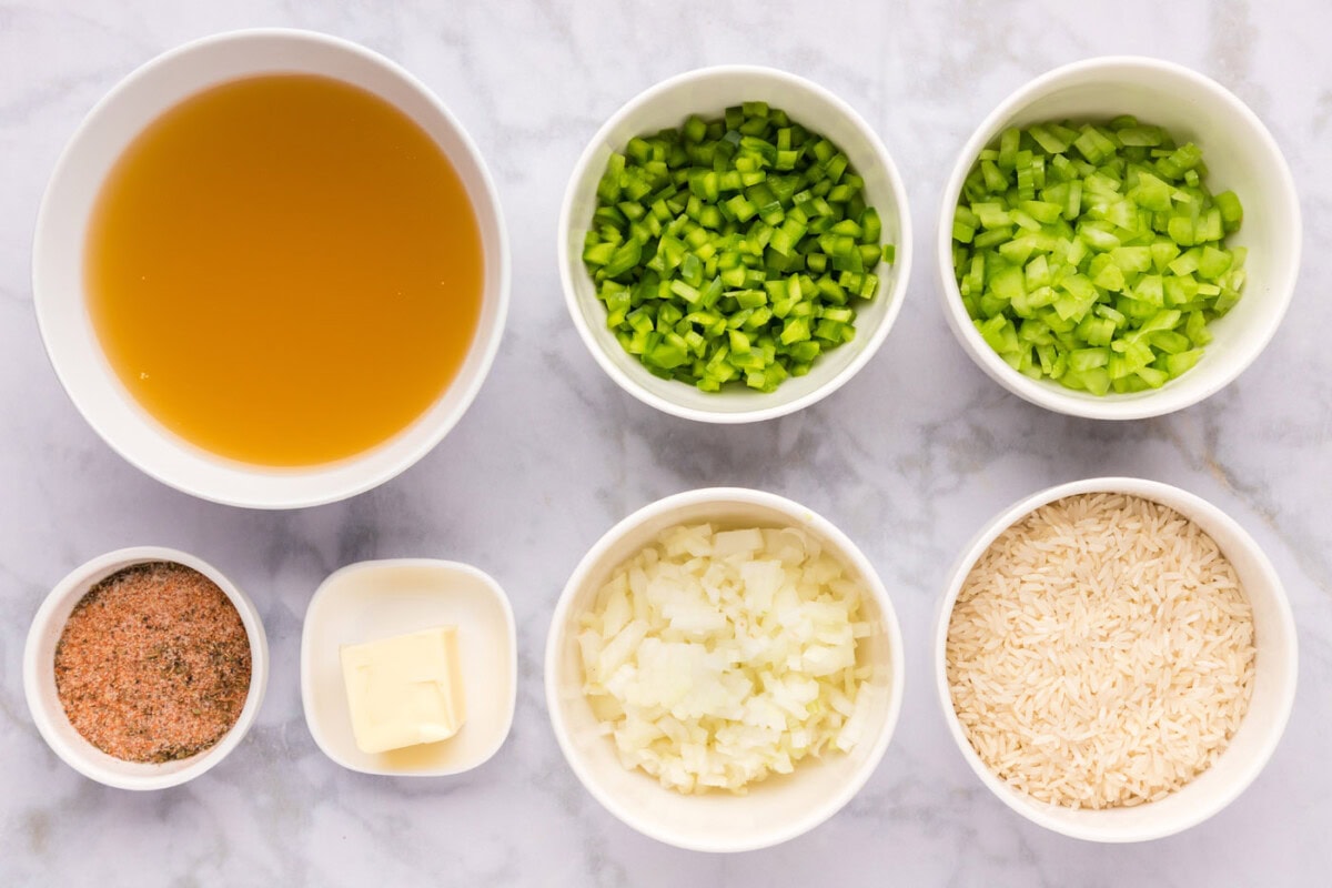 Ingredients for Cajun Rice