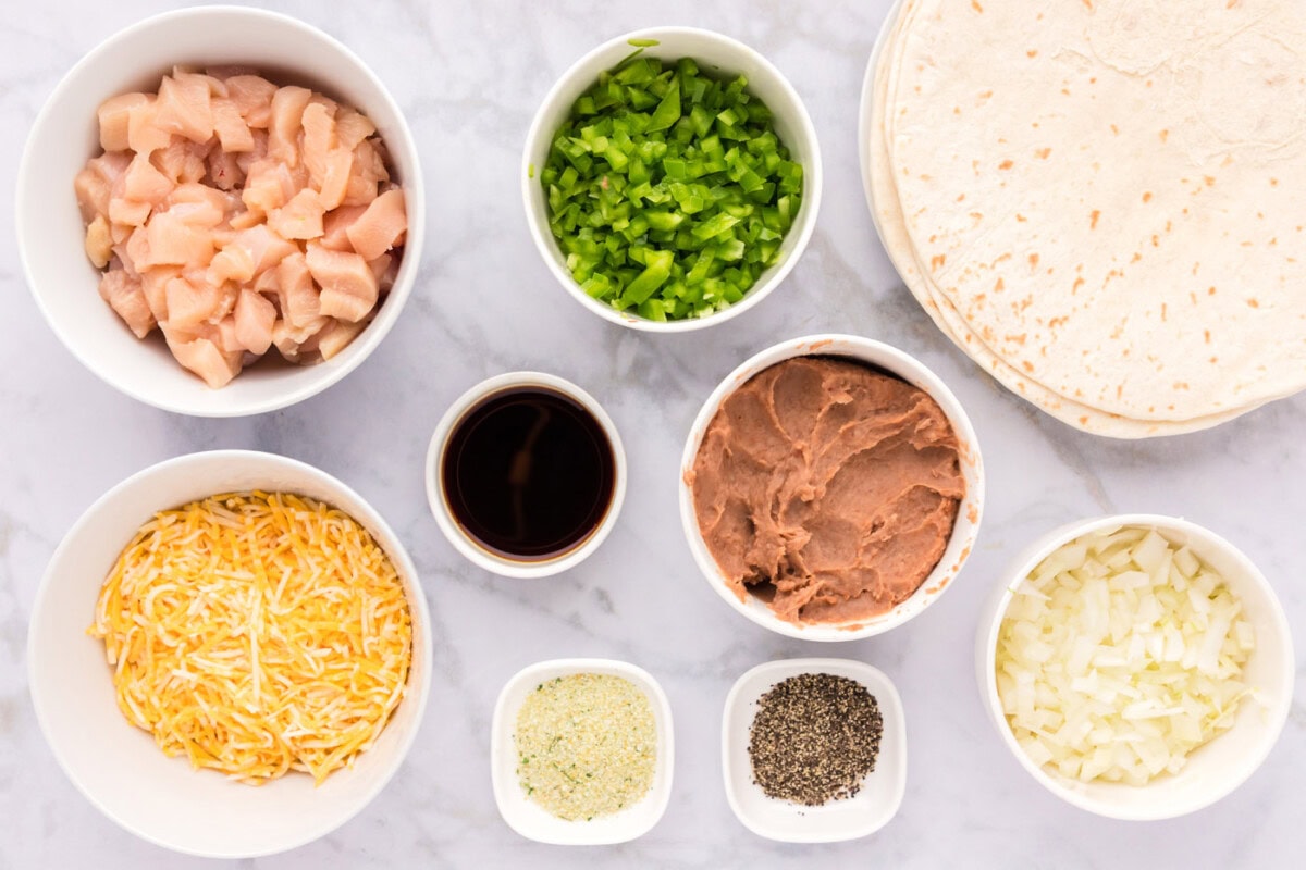 Ingredients for Chimichangas