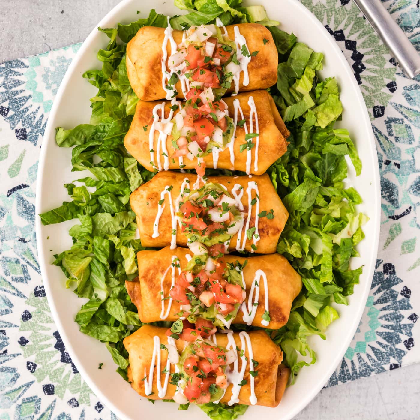 Chicken Chimichangas with Ranchero Sauce