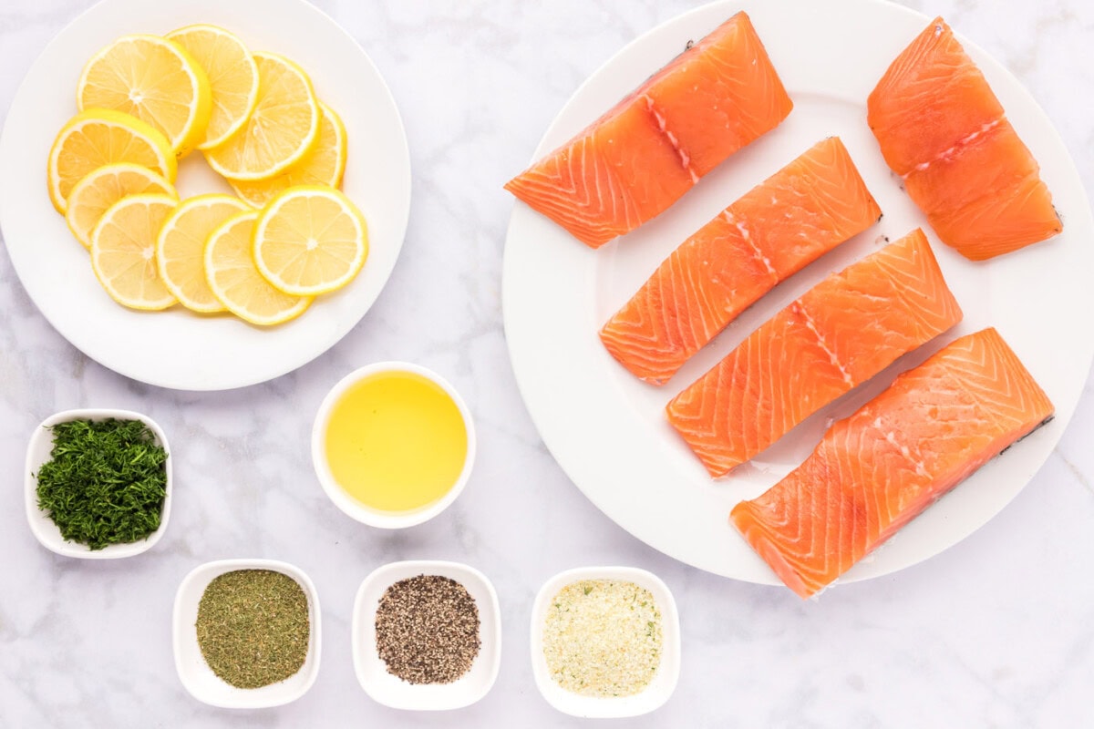 Ingredients for Dill Salmon
