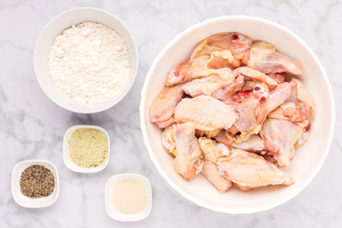 Ingredients for Fried Chicken Wings