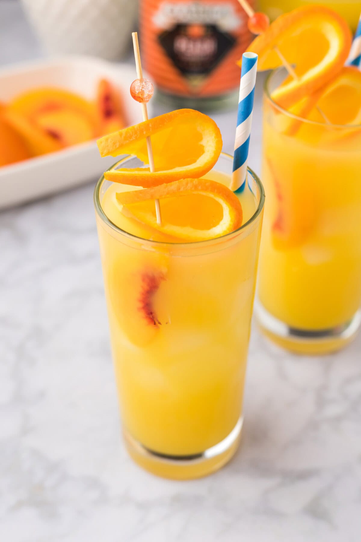 Close up photo of a Fuzzy Navel
