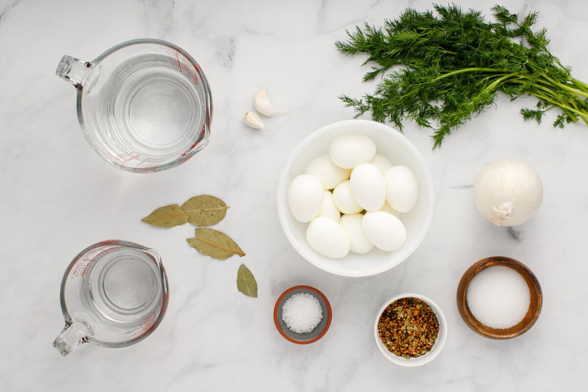 Ingredients for Pickled Eggs