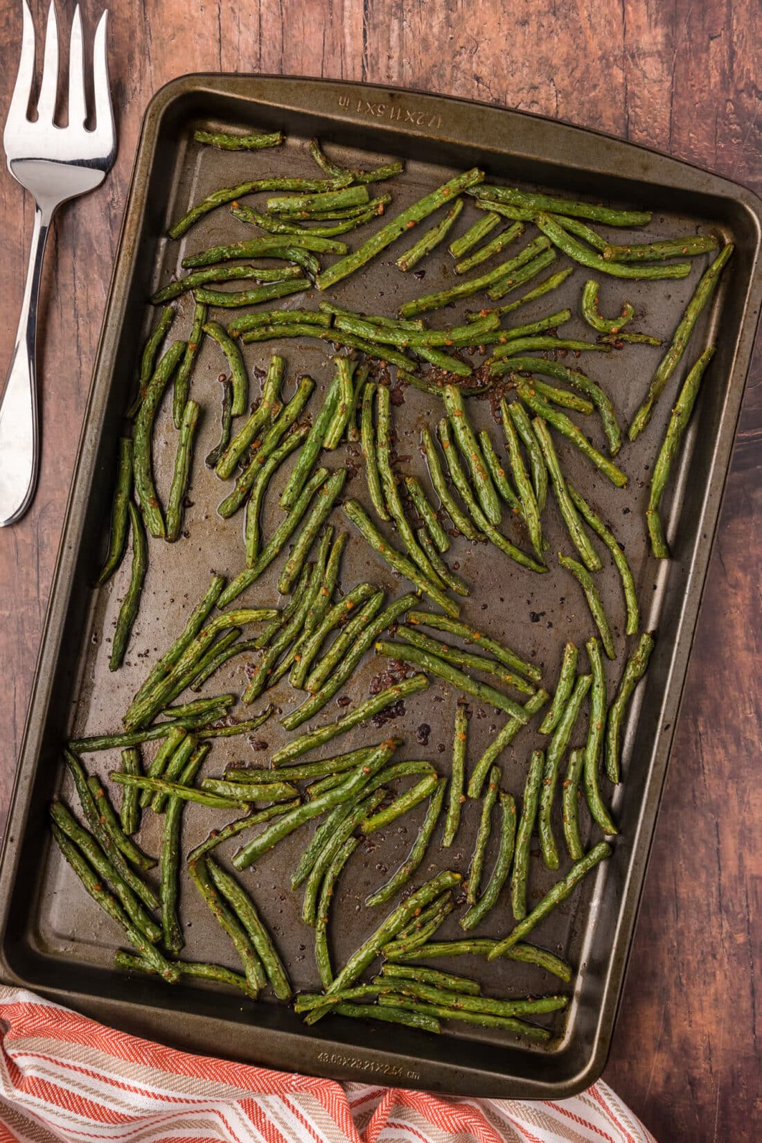 Roasted Green Beans on a sheet pan