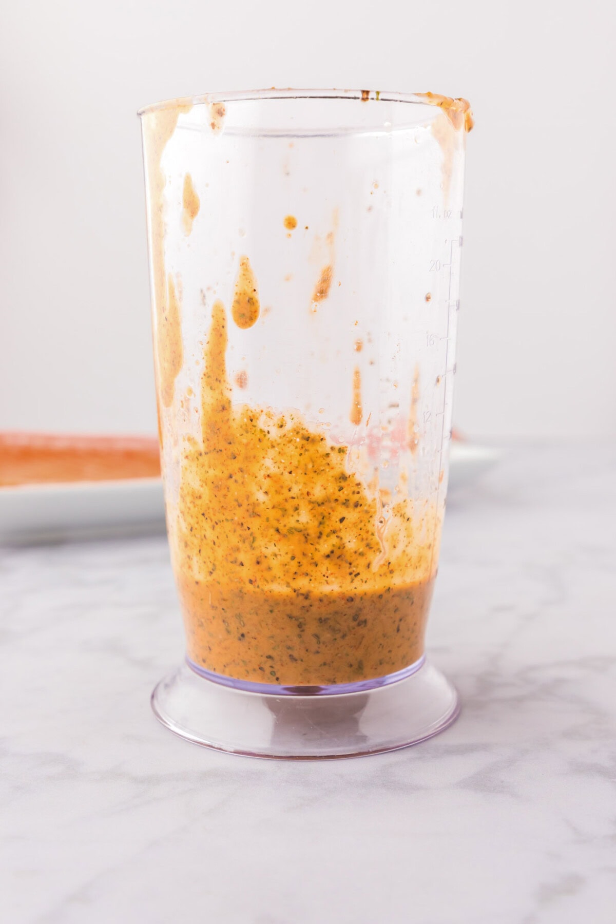 Salmon Marinade in an immersion blender jar
