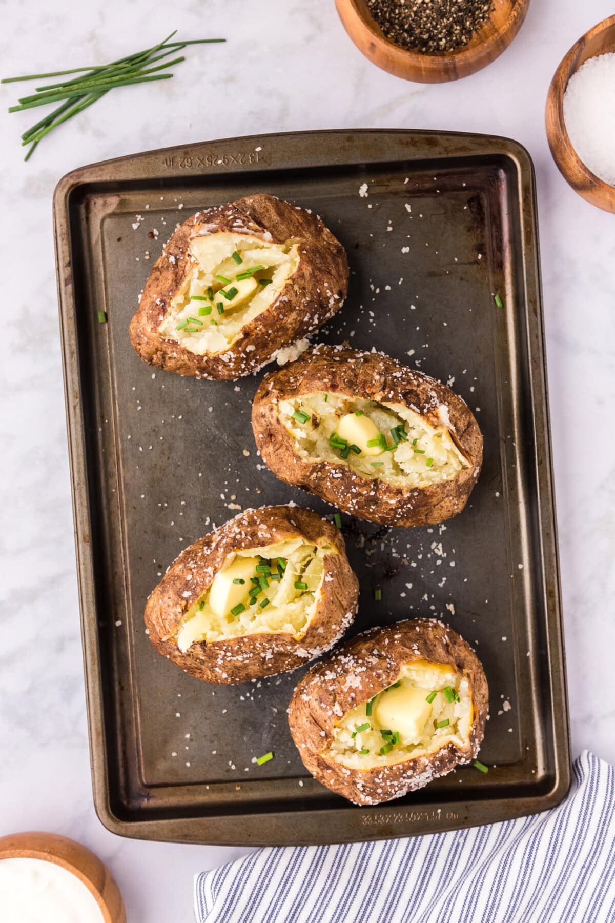 Baked Potatoes on a sheet pan