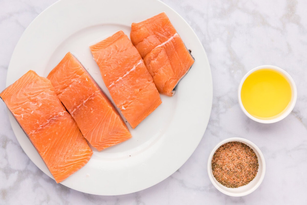 Ingredients for Cajun Salmon