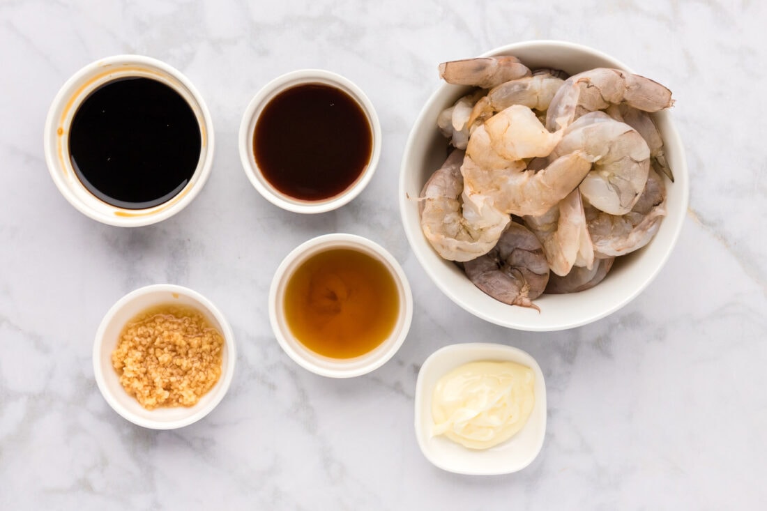 Ingredients for Hibachi Shrimp