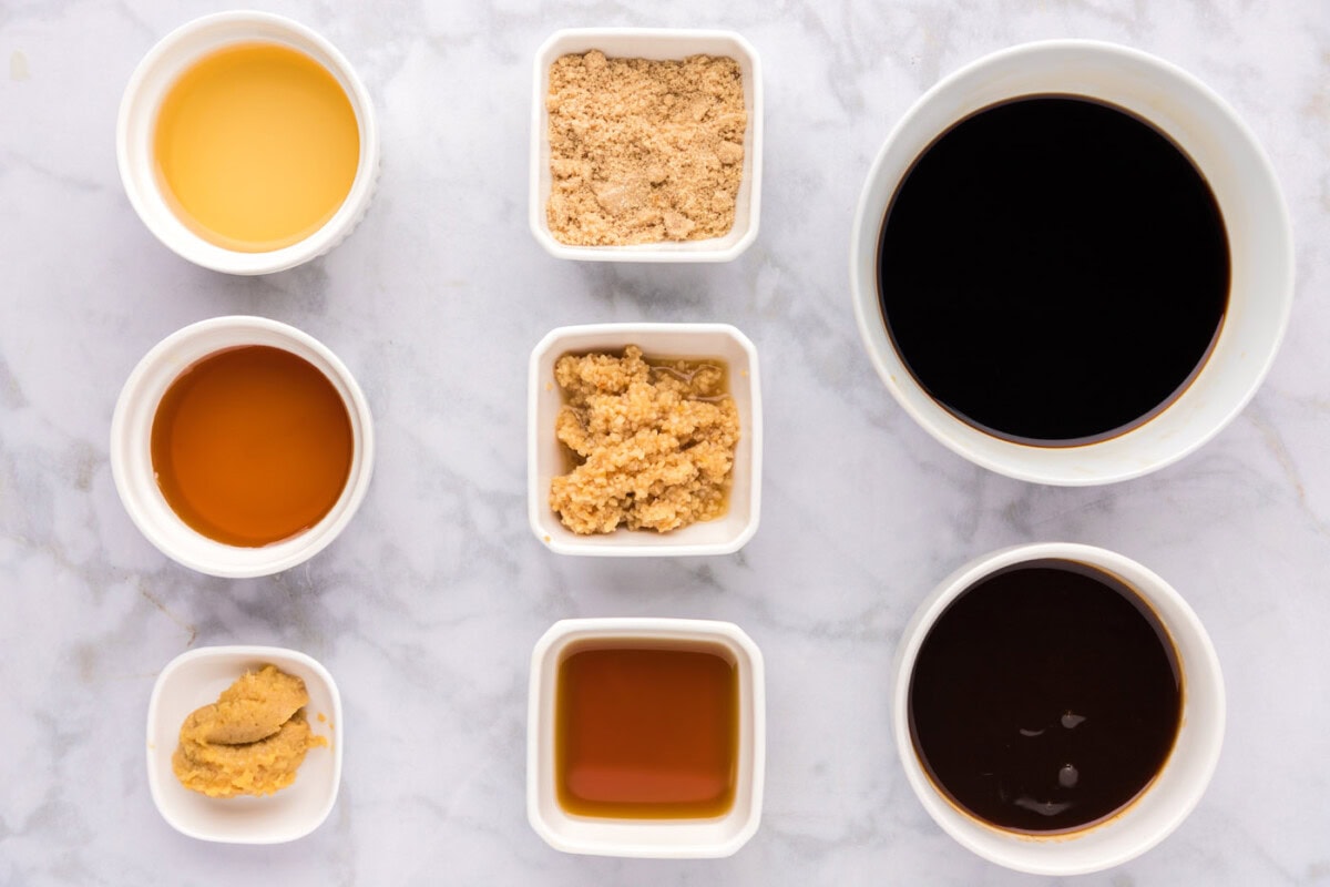 Ingredients for Homemade Teriyaki Sauce