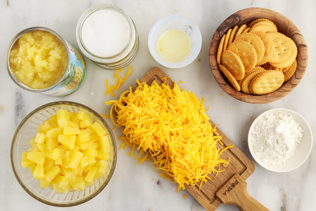 Ingredients for Pineapple Casserole
