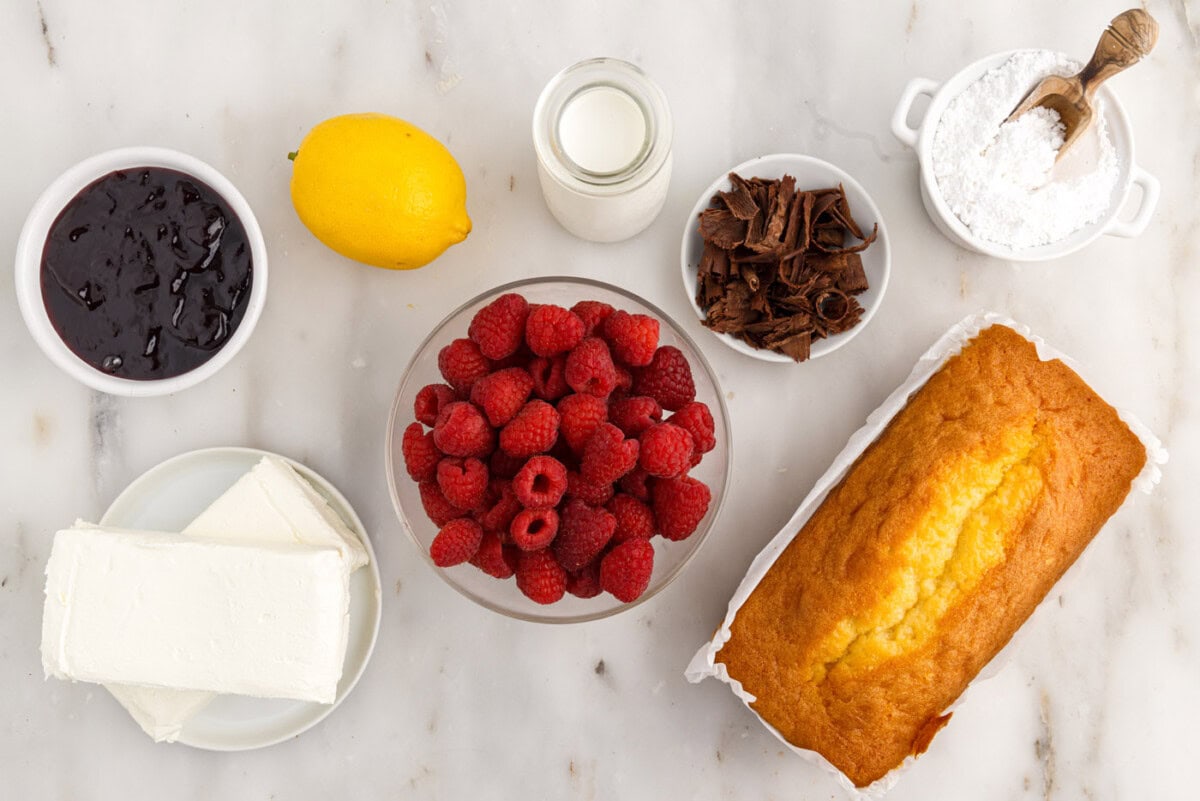 Ingredients for Raspberry Trifle