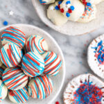 Red White and Blue Oreo Truffles