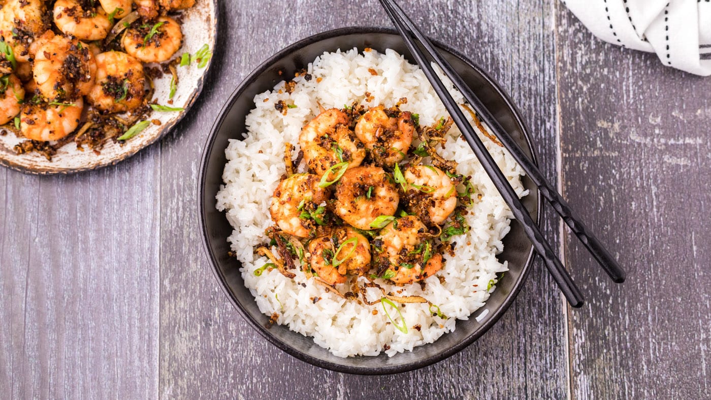 Salt and pepper shrimp feature a light and crunchy coating with a savory flavor profile using ingred
