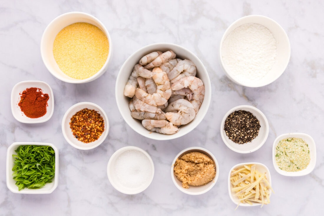 Ingredients for Salt and Pepper Shrimp