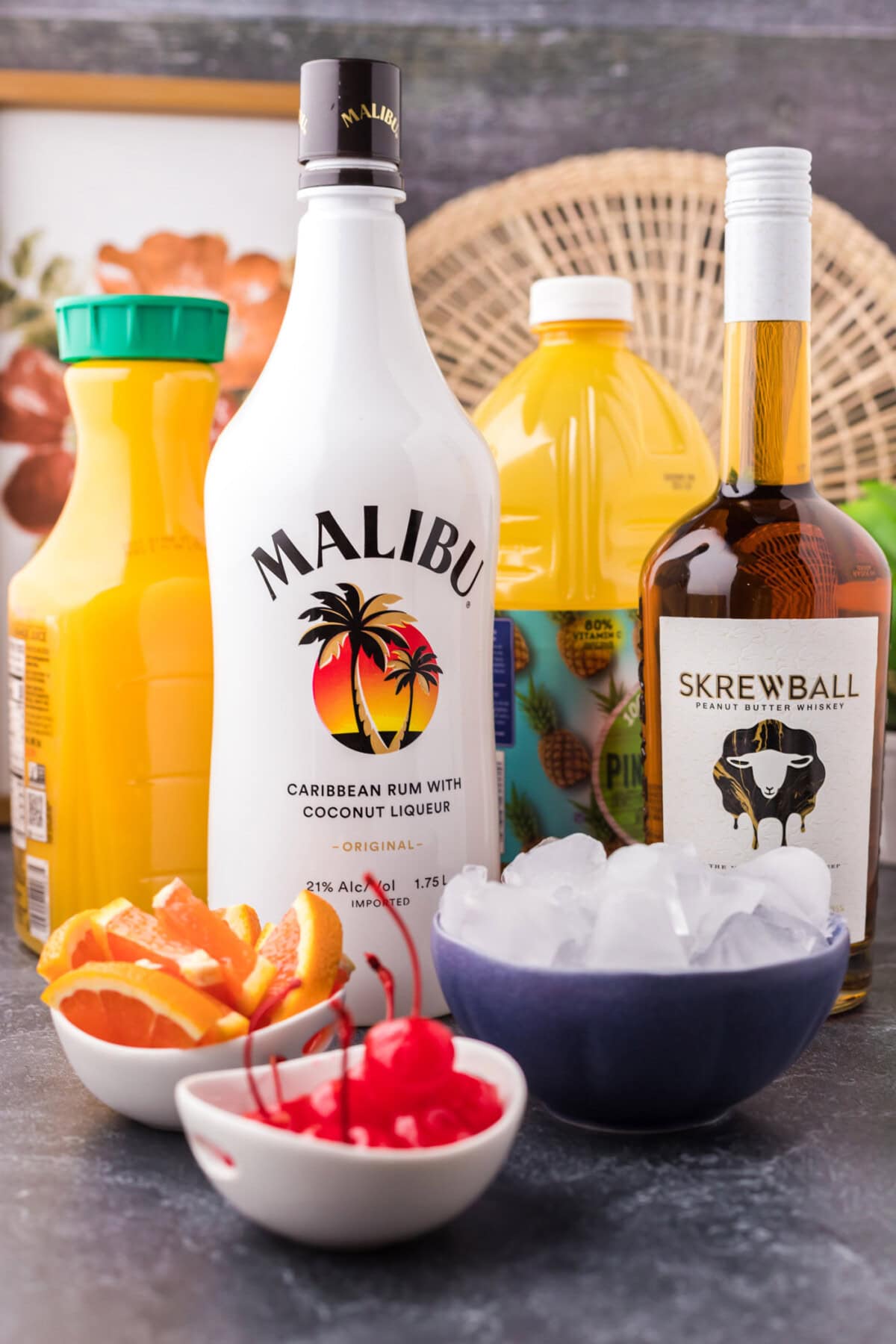 Ingredients for Skrew Loose Cocktail