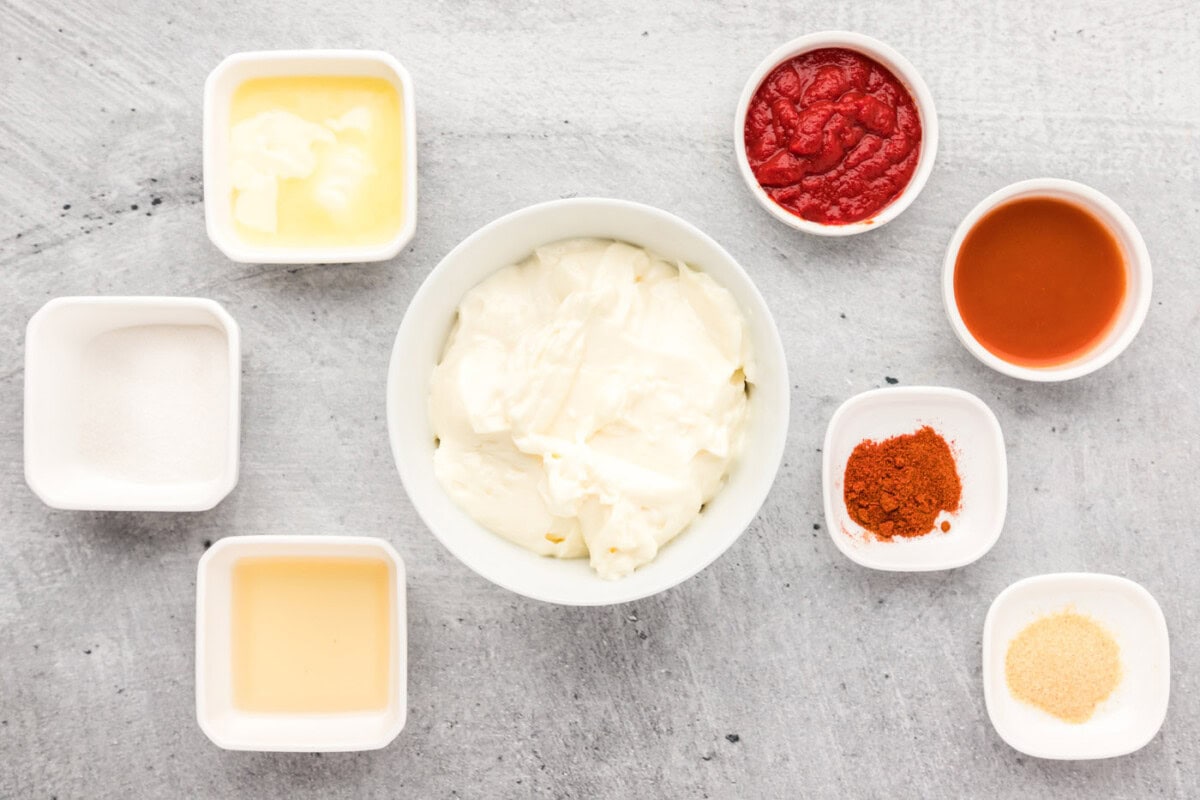 Ingredients for Yum Yum Sauce