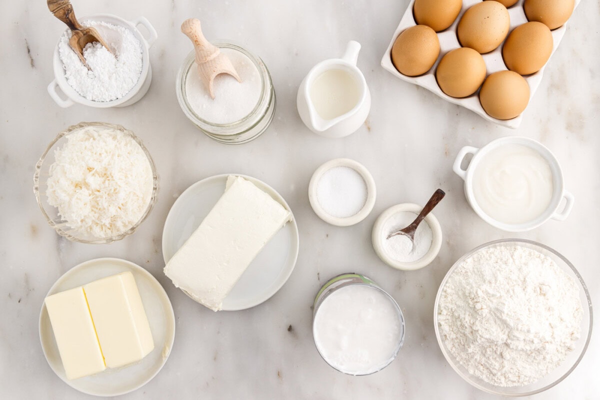 Ingredients for Coconut Cake
