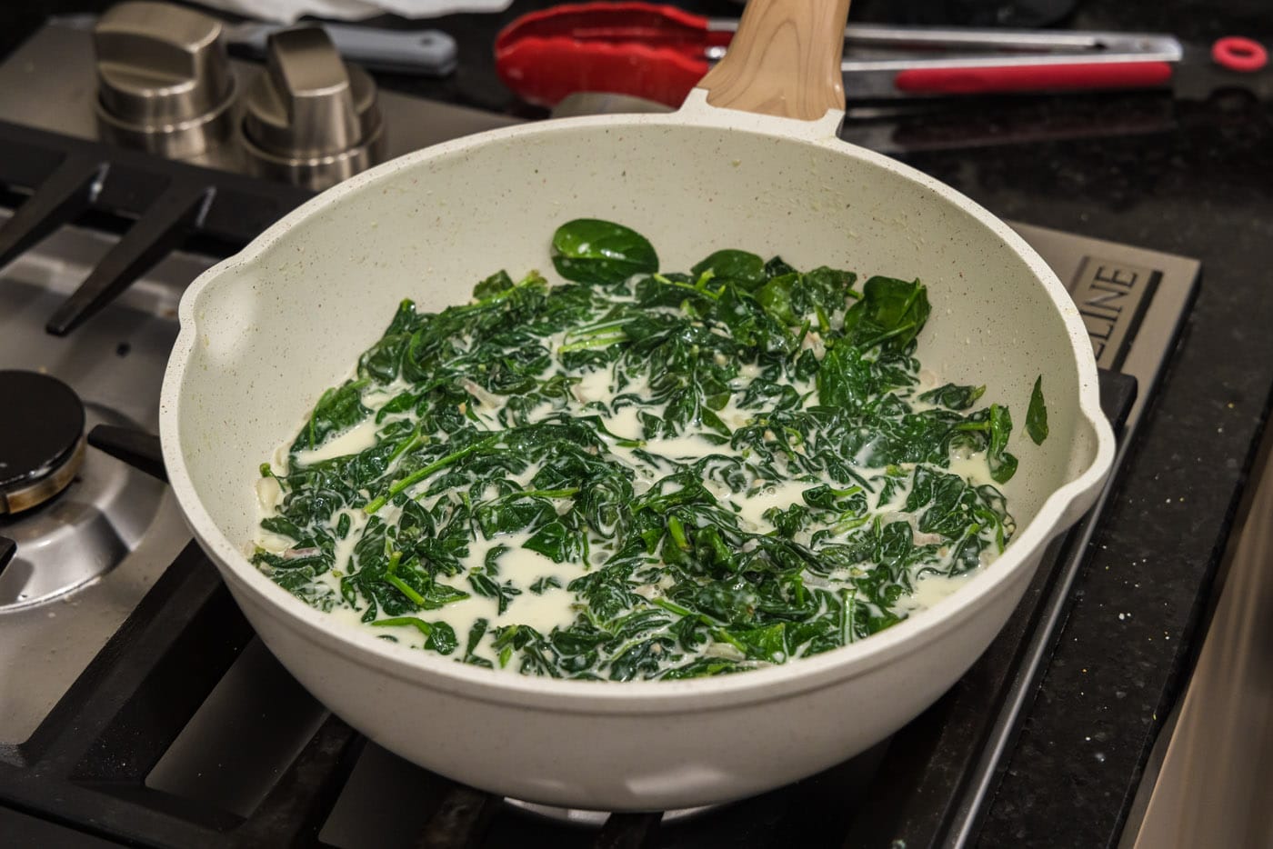 easy creamy spinach on the stovetop