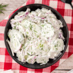 Bowl of Creamy Cucumber Salad