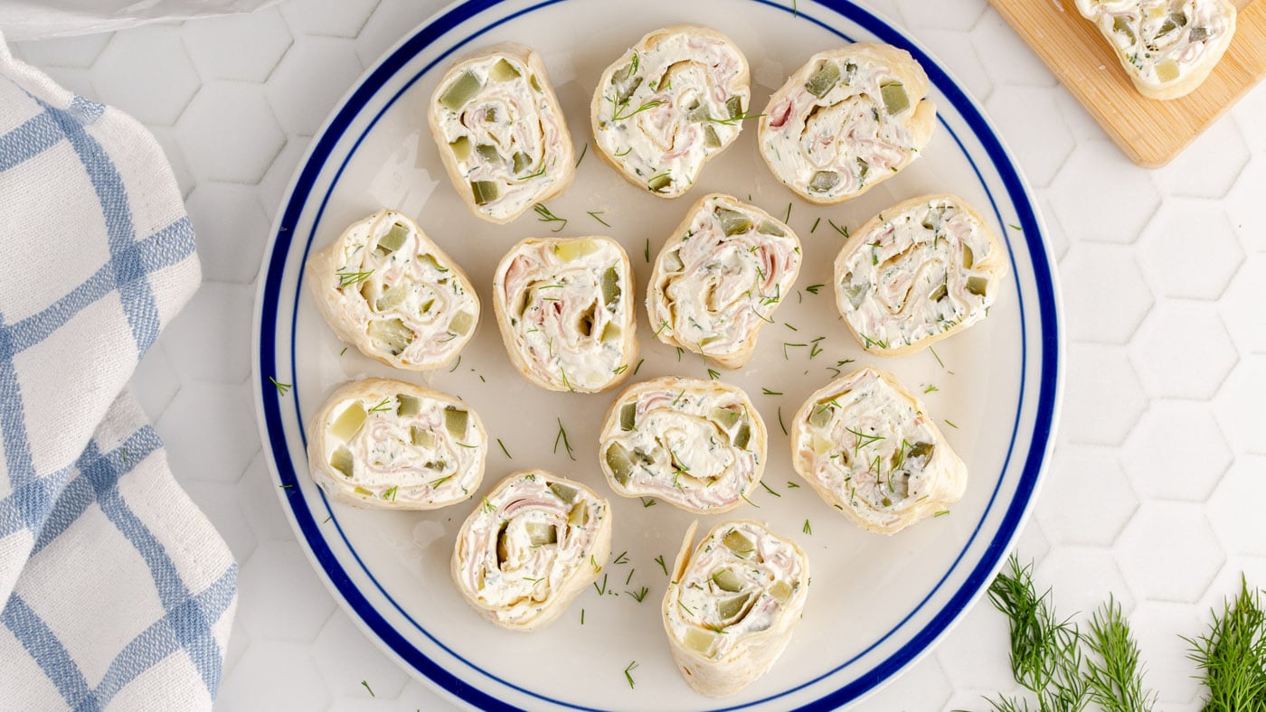 Dill pickle pinwheels are the perfect creamy, crunchy, bite-sized party appetizer that all the pickl