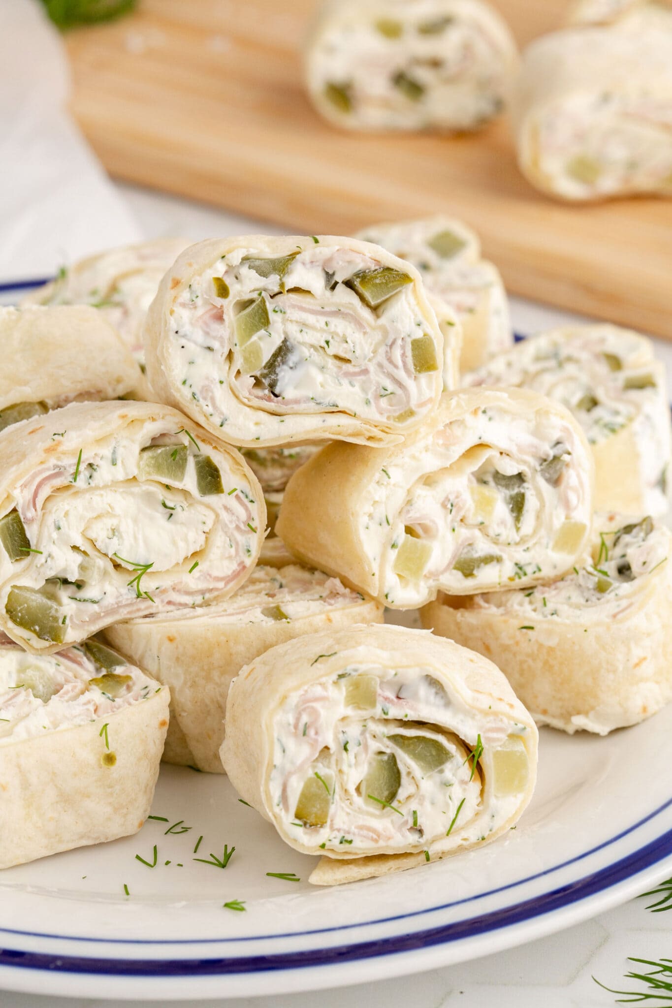 Dill Pickle Pinwheels Amanda's Cookin' Apps & Finger Foods