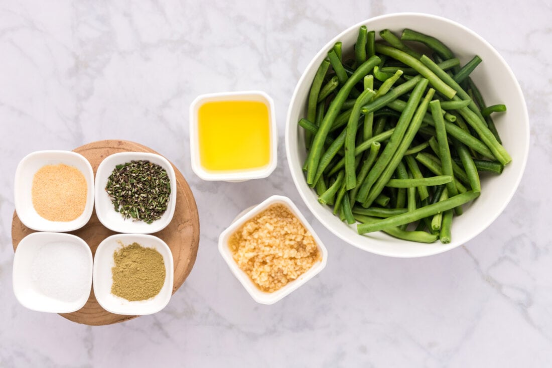 Ingredients for Garlic Green Beans