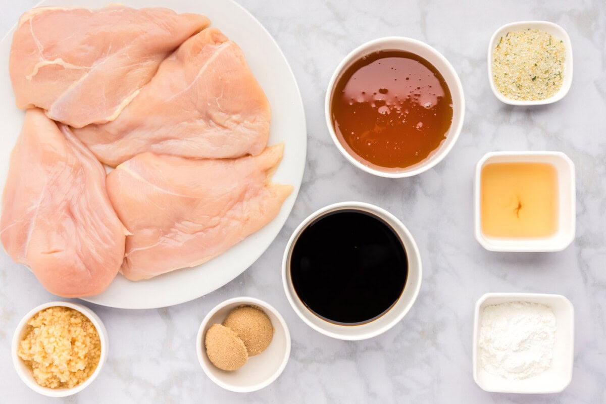 Ingredients for Honey Garlic Chicken Breast