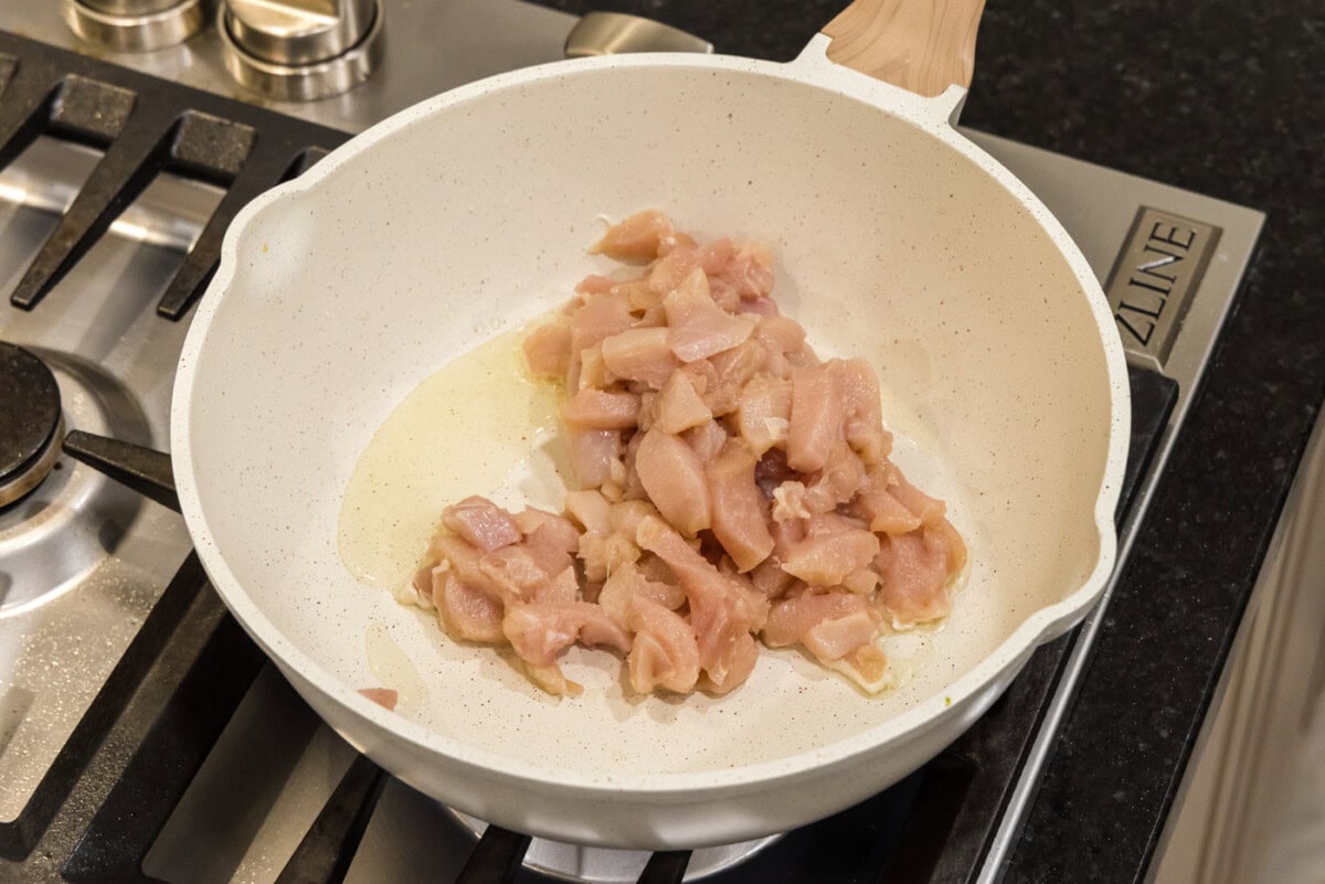 chicken in a skillet