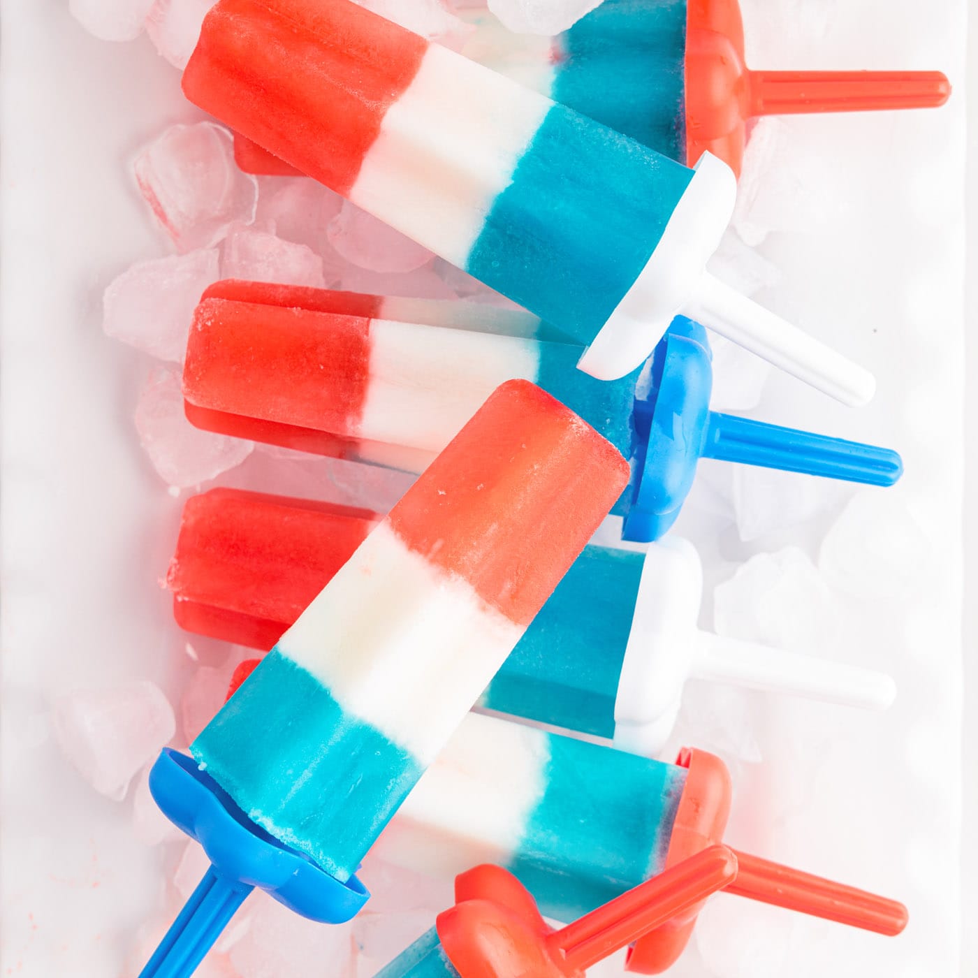 Patriotic Bomb Pops - Amanda's - Cream & Frozen Treats