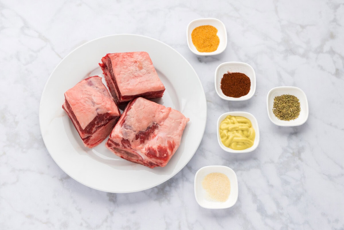Ingredients for Smoked Beef Short Ribs