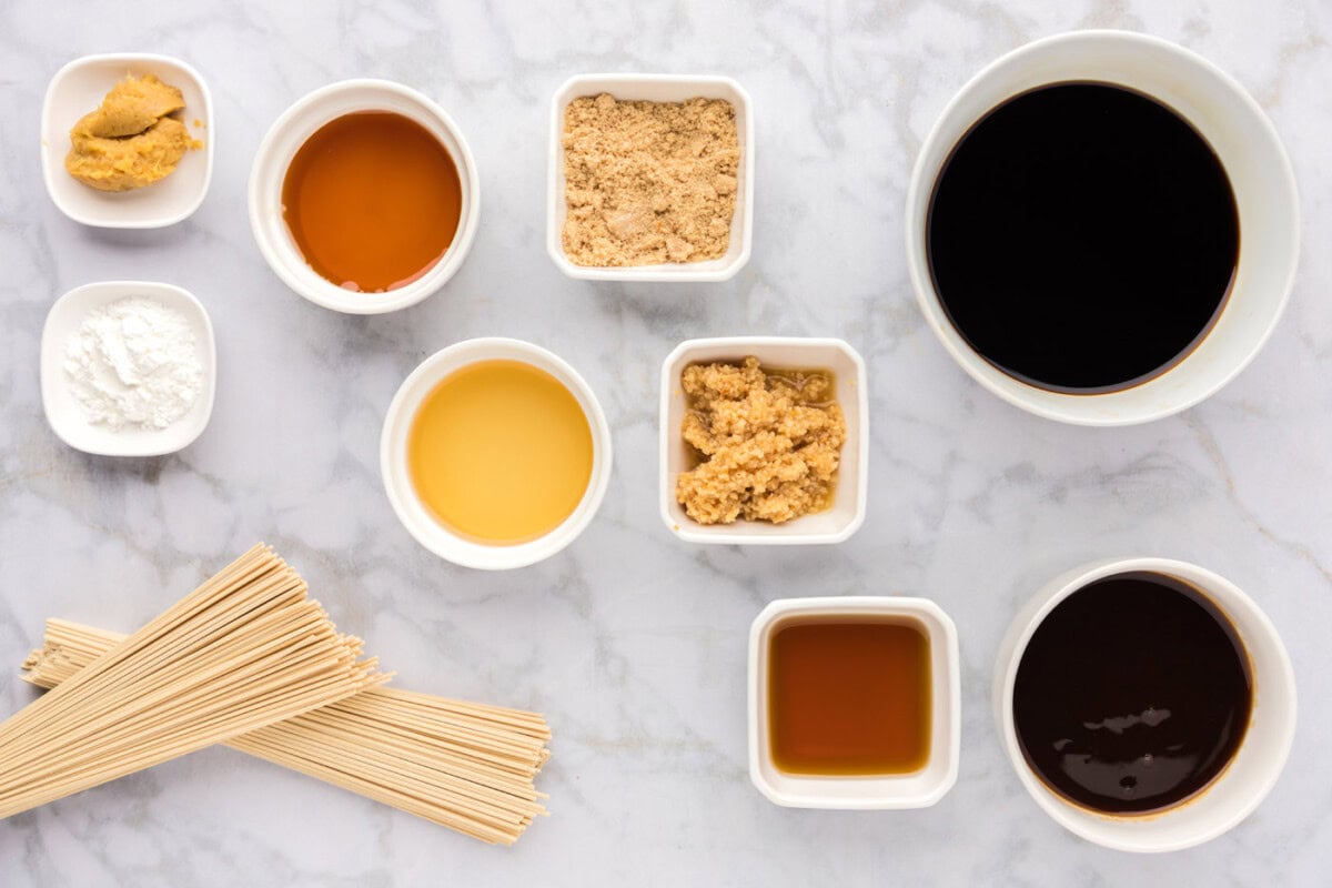 Ingredients for Teriyaki Noodles