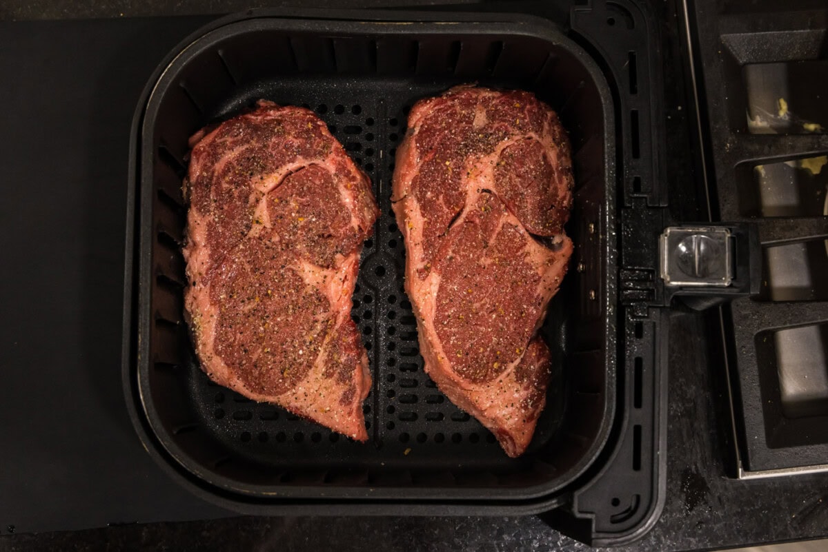 ribeye steaks in the air fryer
