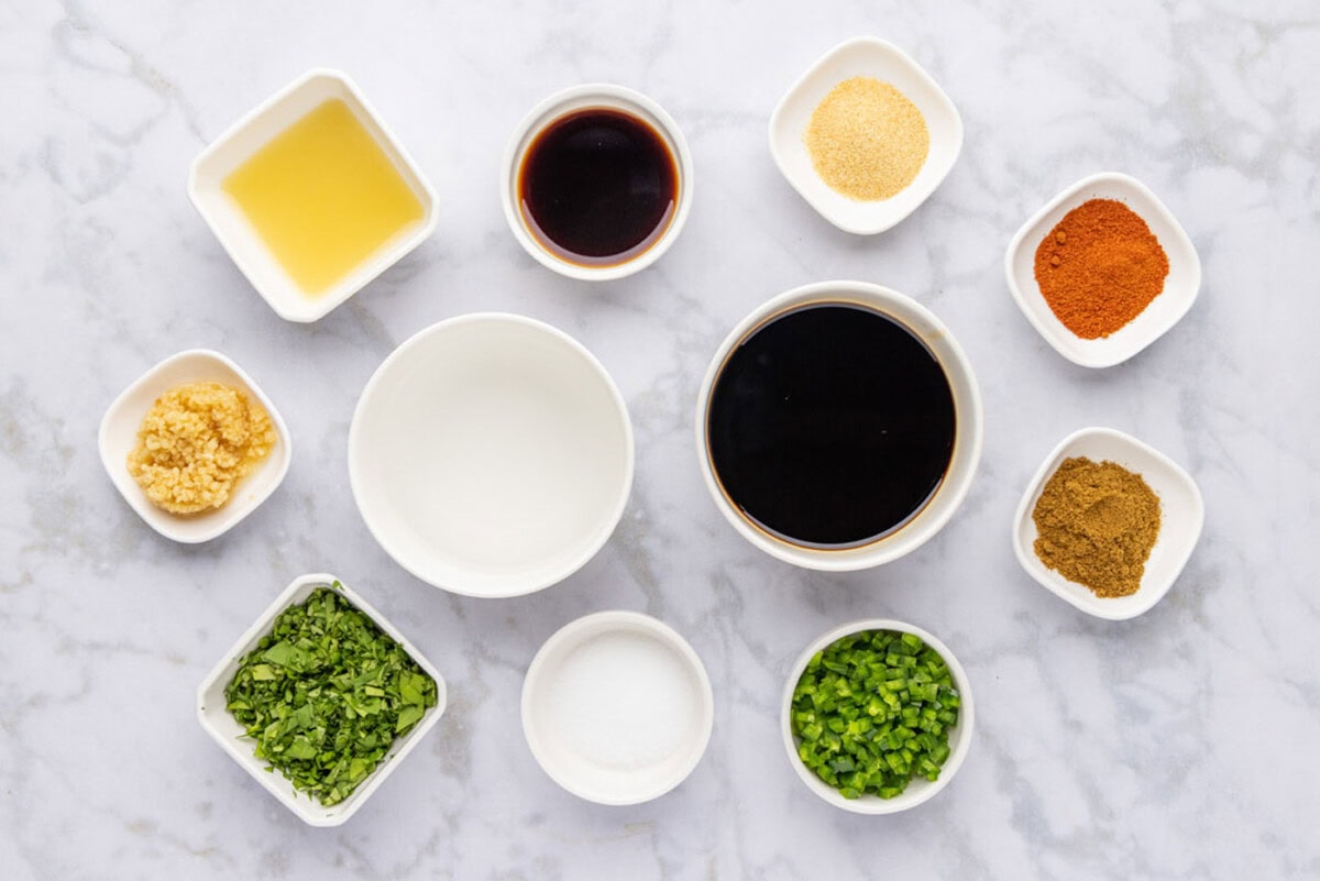 Ingredients for Fajita Marinade
