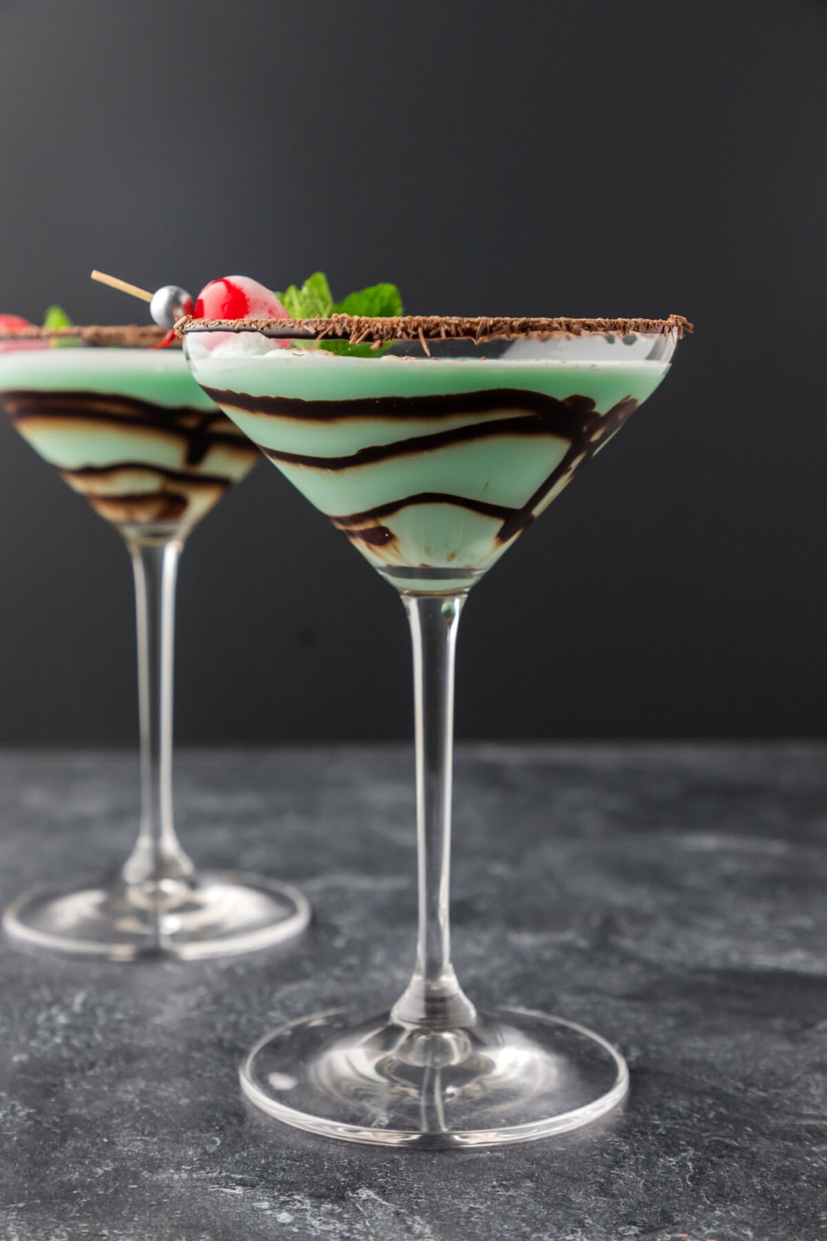 Two Grasshopper Drinks