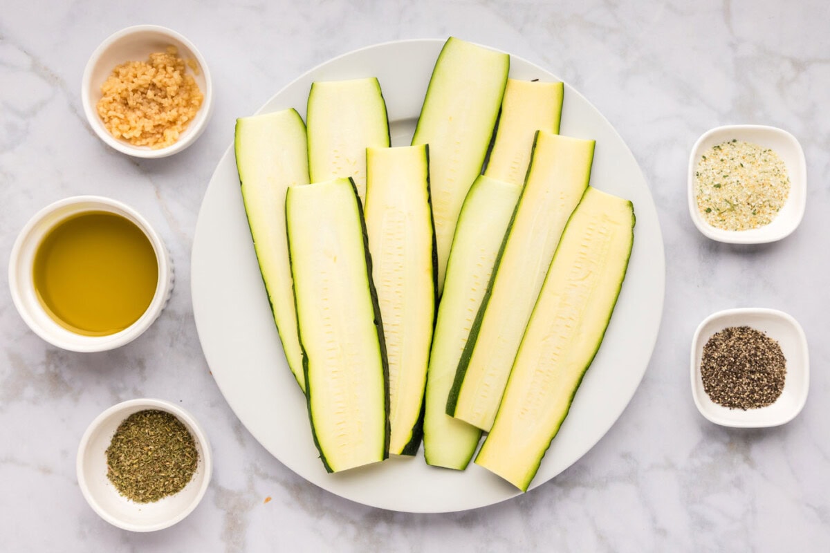 Ingredients for Grilled Zucchini
