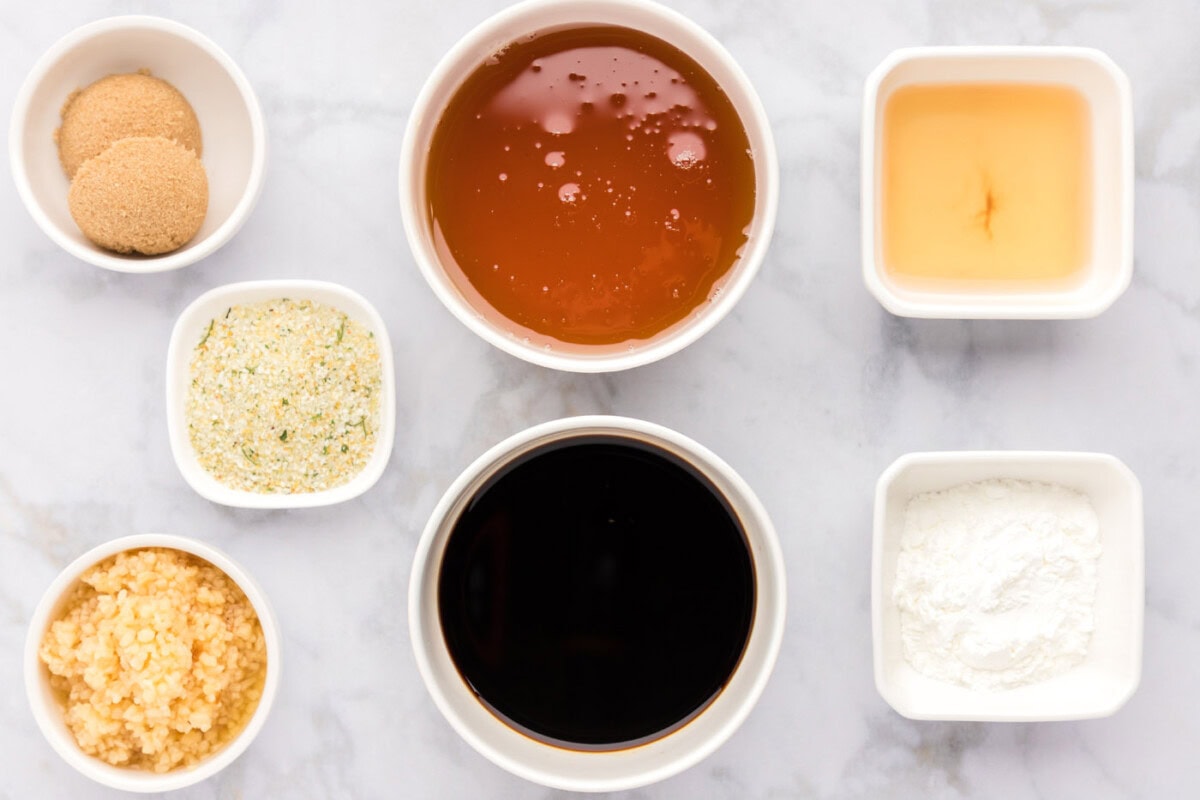 Ingredients for Honey Garlic Chicken Marinade