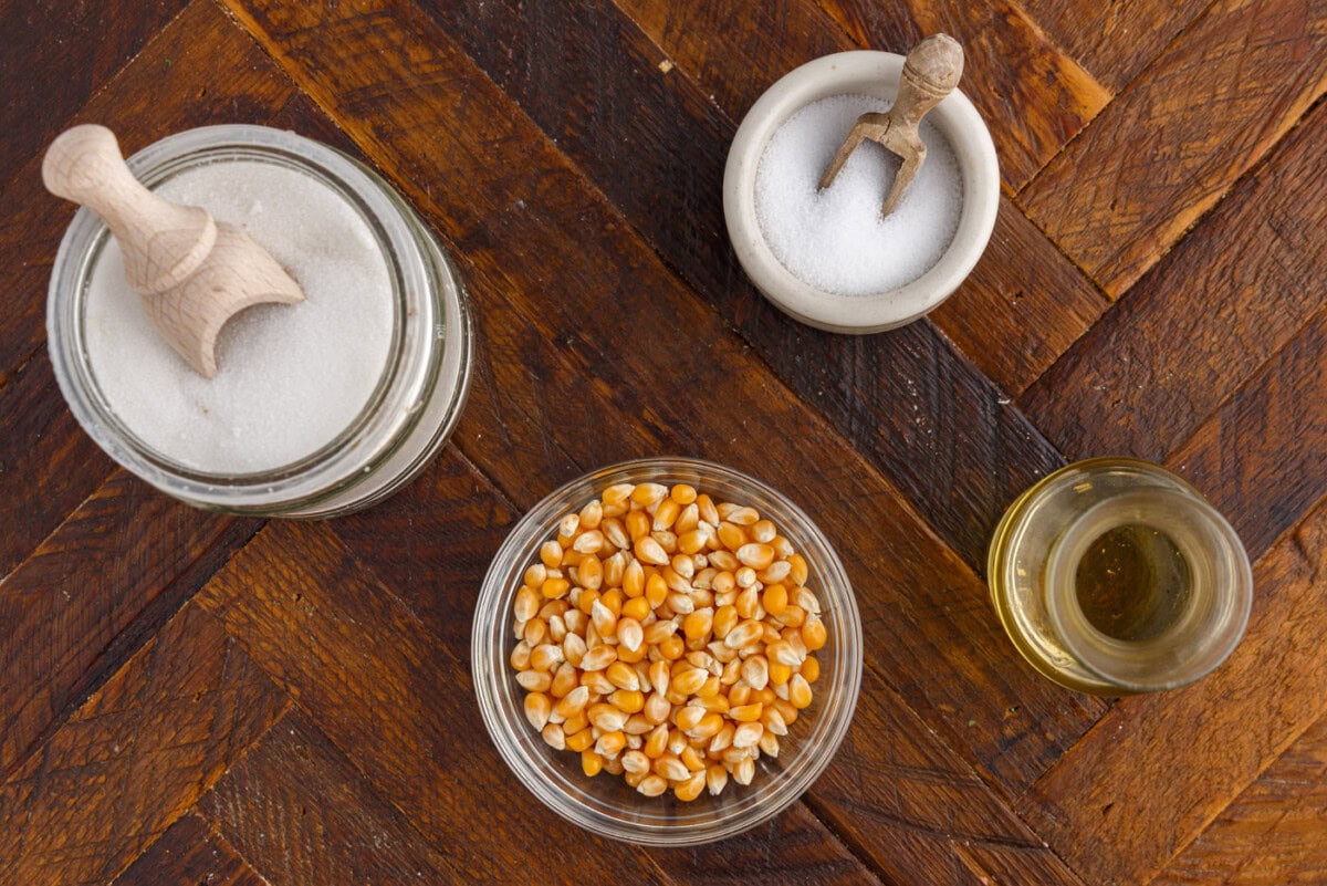 Ingredients for Kettle Corn