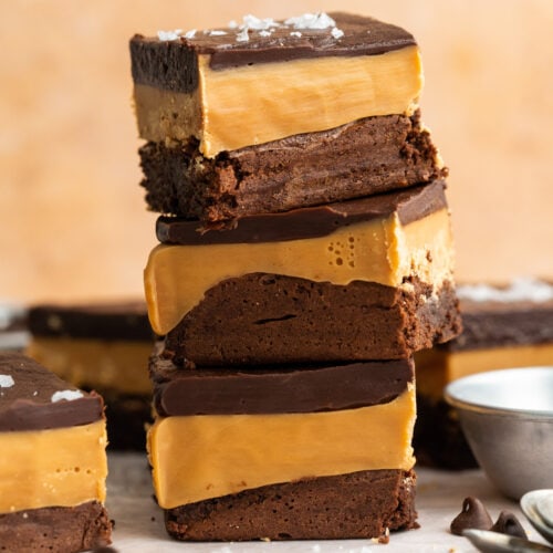 Stack of Millionaire Brownies