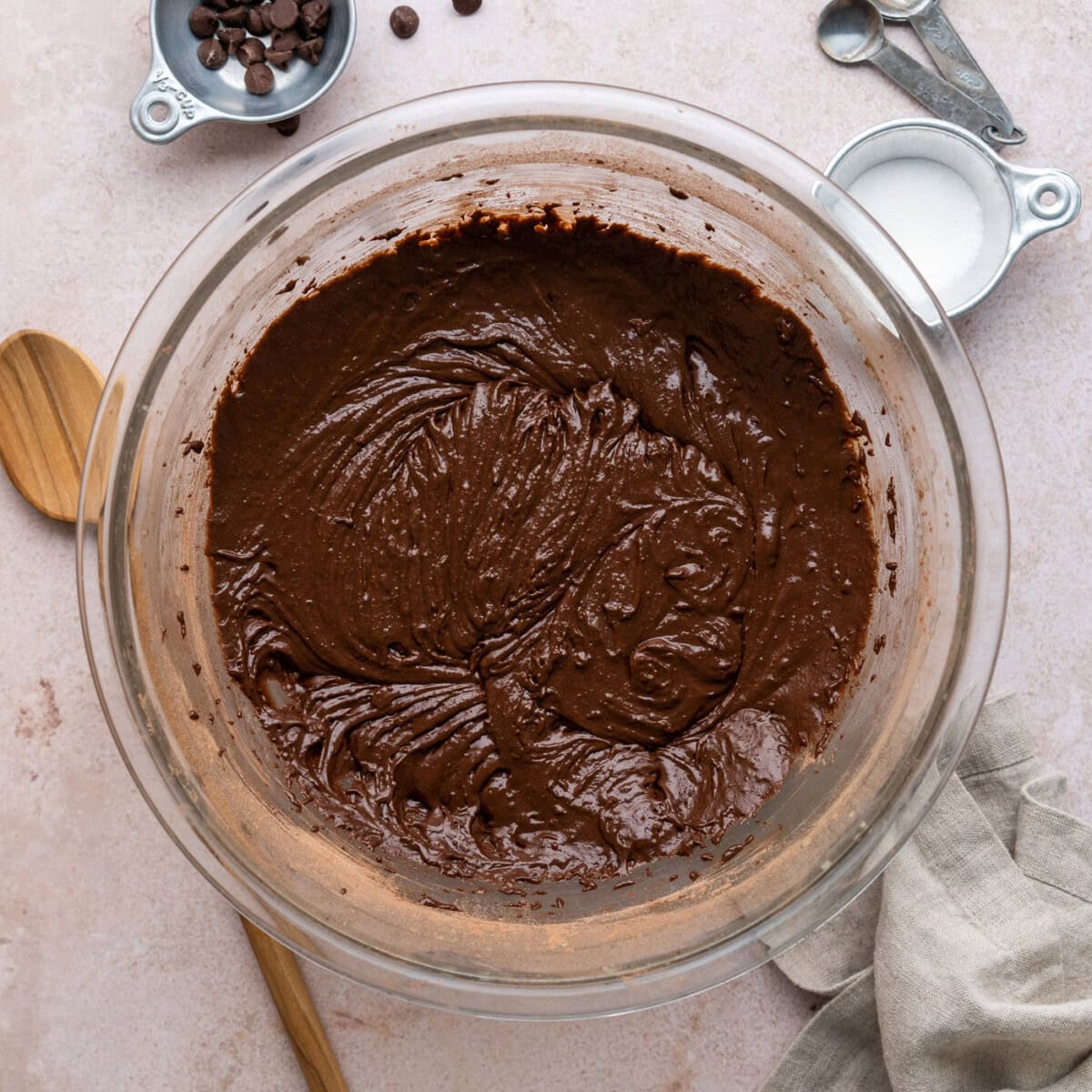brownie batter in a bowl