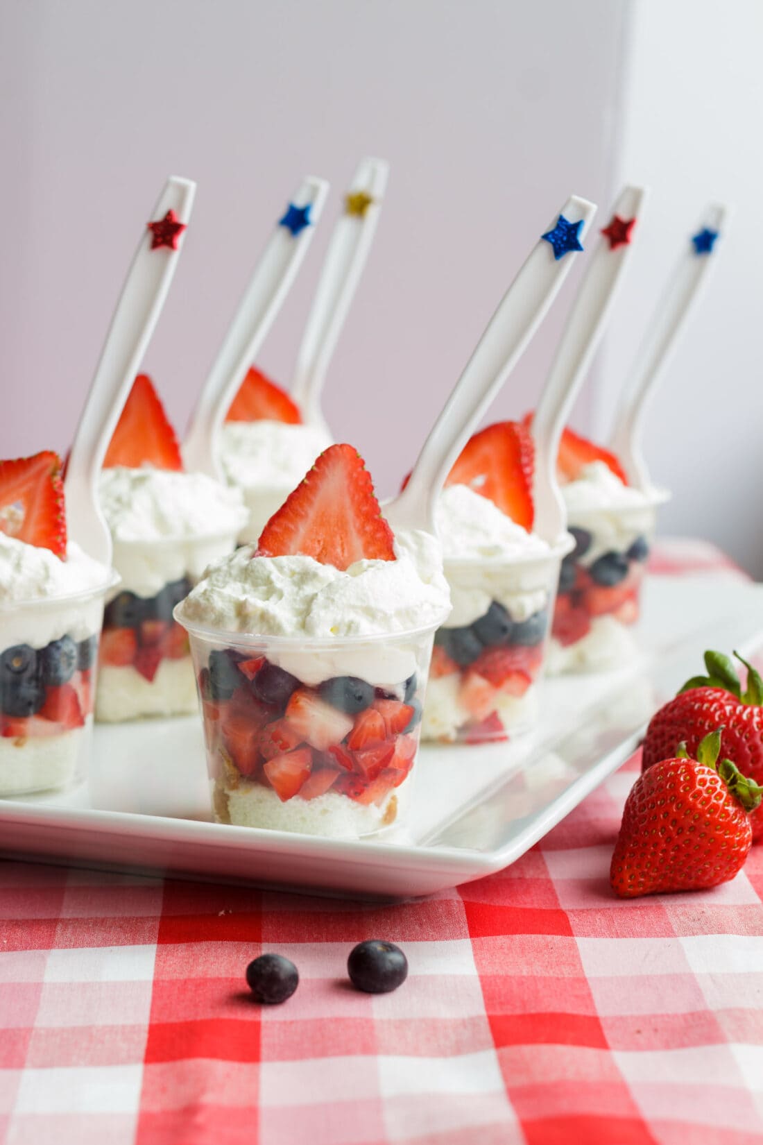 Mini Shortcake Cups on a platter