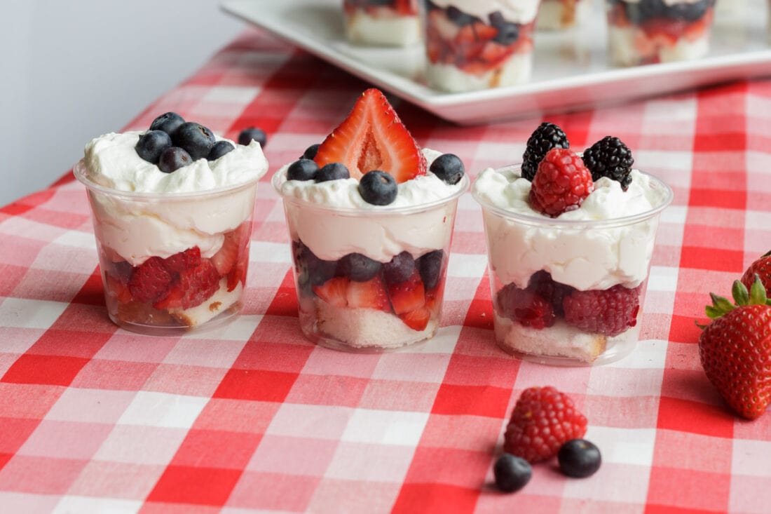 Three Mini Shortcake Cups