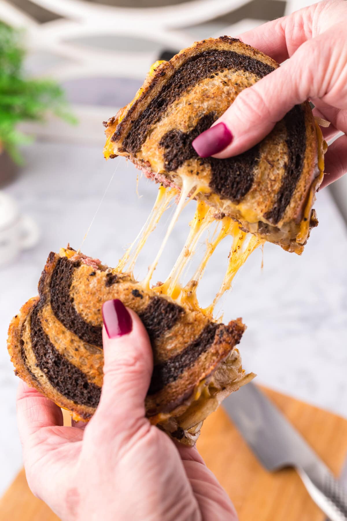Patty Melt cheese pull