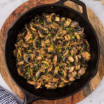Skillet of Sautéed Mushrooms