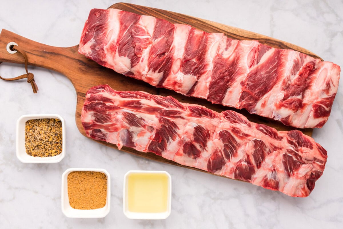 Ingredients for Smoked Beef Ribs