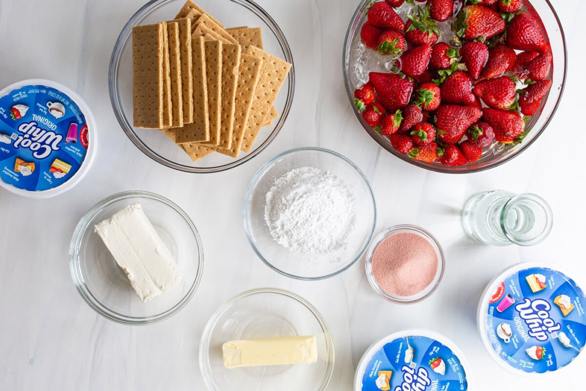 Ingredients for Strawberry Lasagna