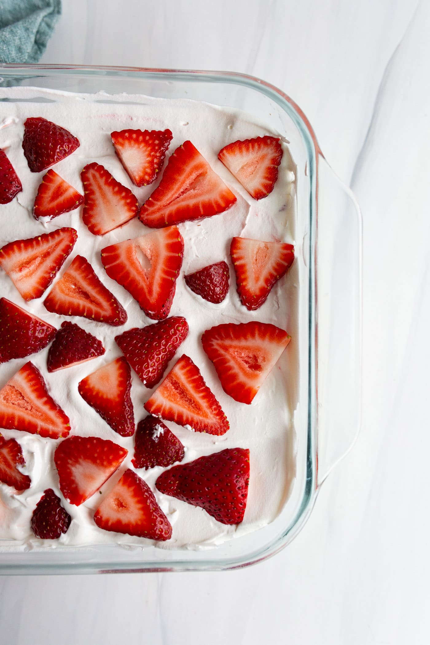 Strawberry Lasagna - Amanda's Cookin' - One Pan Desserts