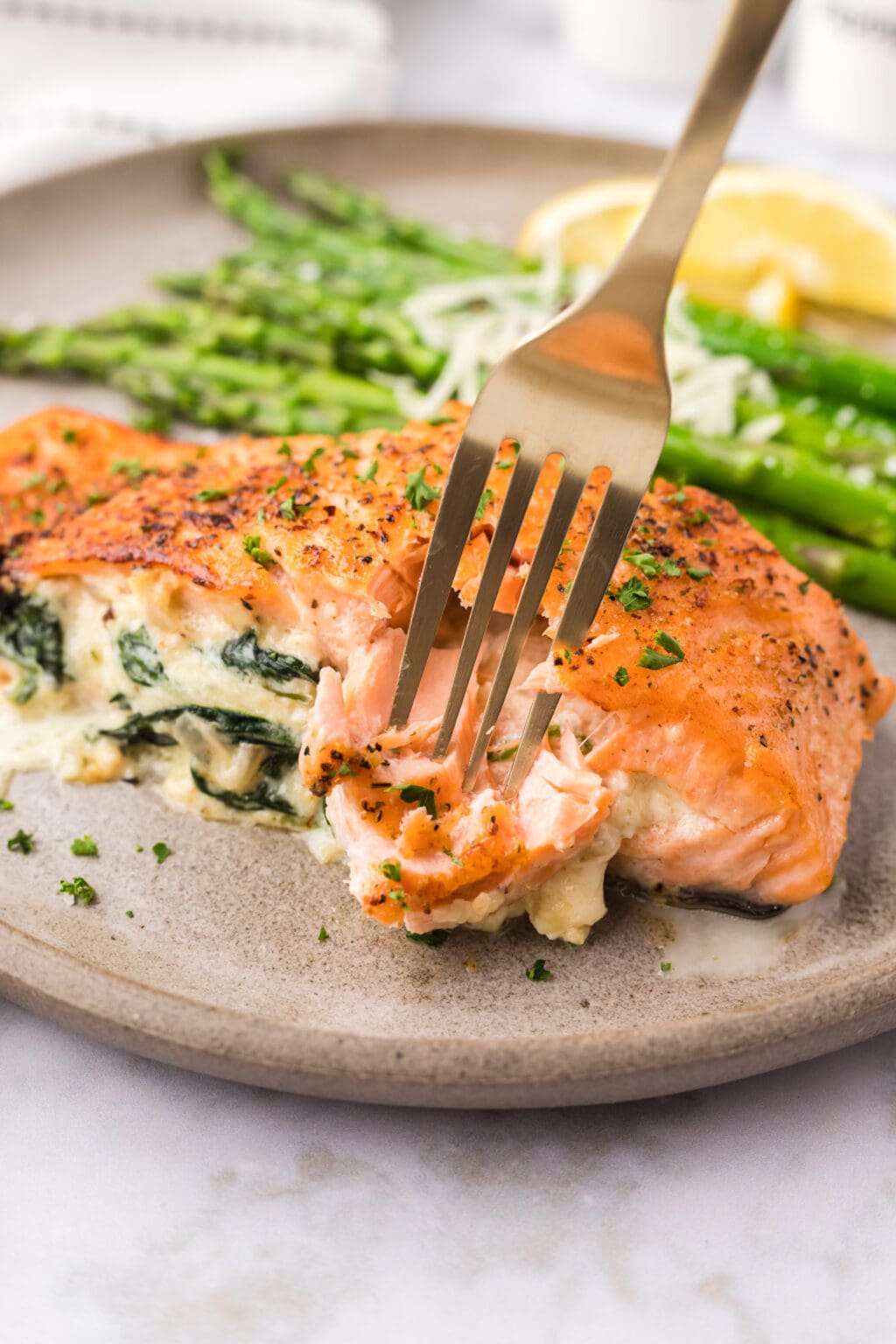 Stuffed Salmon Amanda's Cookin' Fish & Seafood