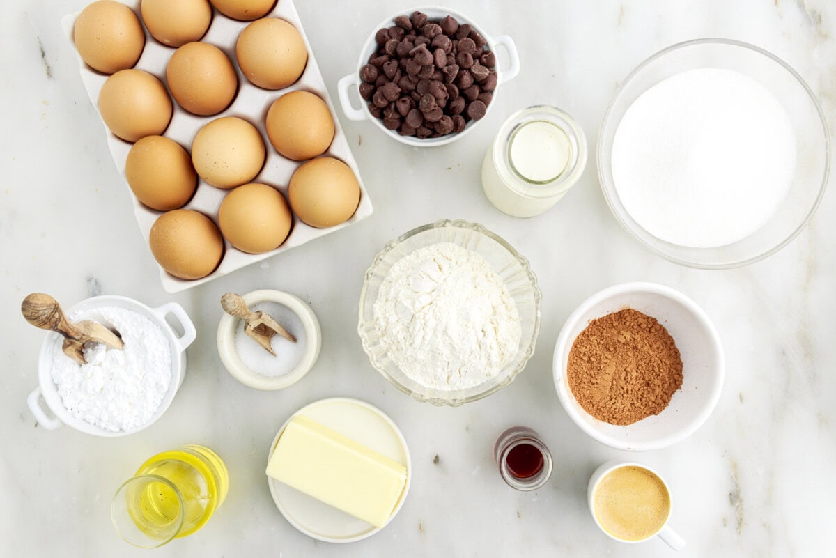 Ingredients for Swiss Roll